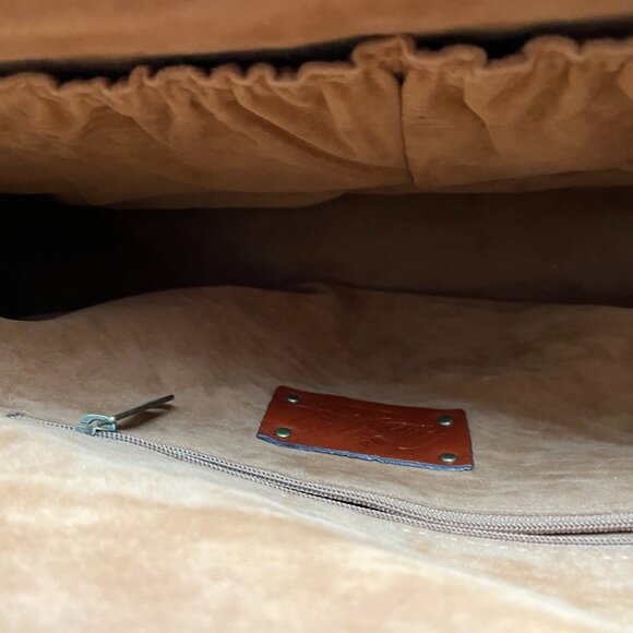 Patricia Nash brown leather satchel - Picture 4 of 4